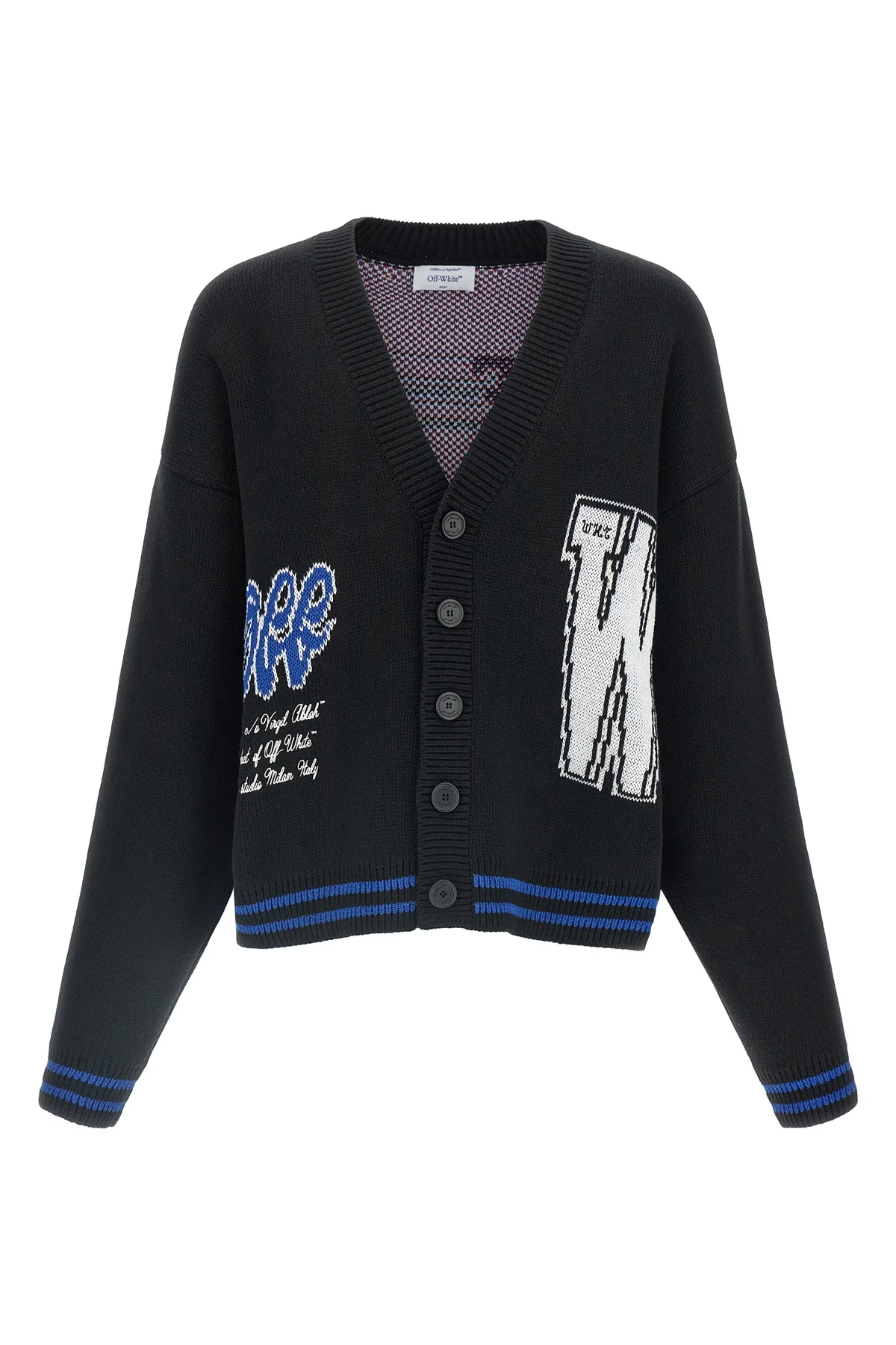 glide diag heavy cotton knit cardigan