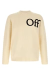the off-white bookish shared crew neck sweater
