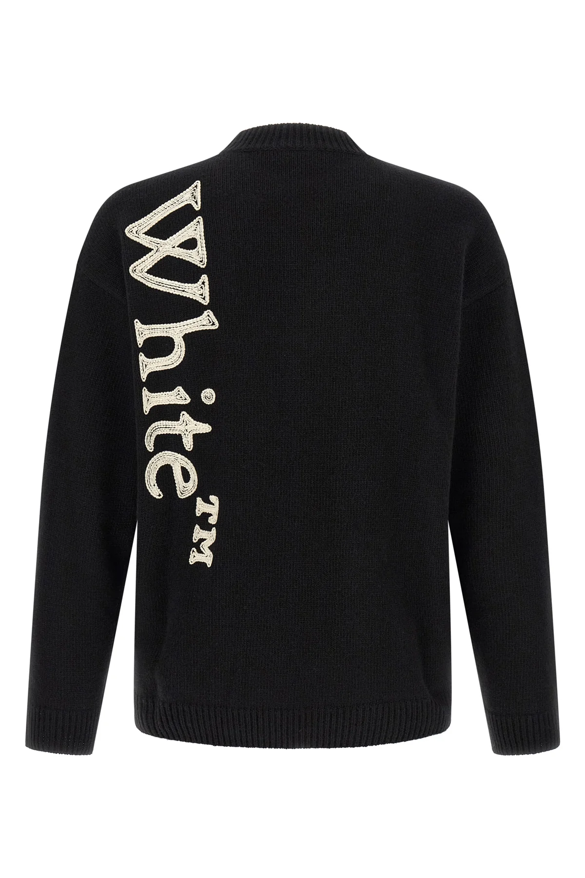 OFF-WHITE L the off-white vertical bookish crew neck sweater