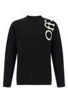 the off-white vertical bookish crew neck sweater