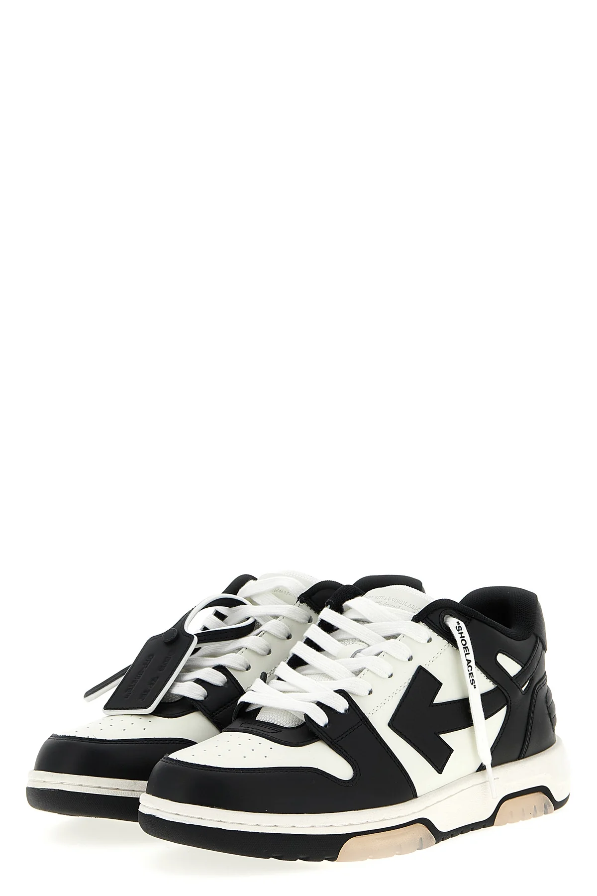 the off-white out of office sneakers feature a structured low-top silhouette d