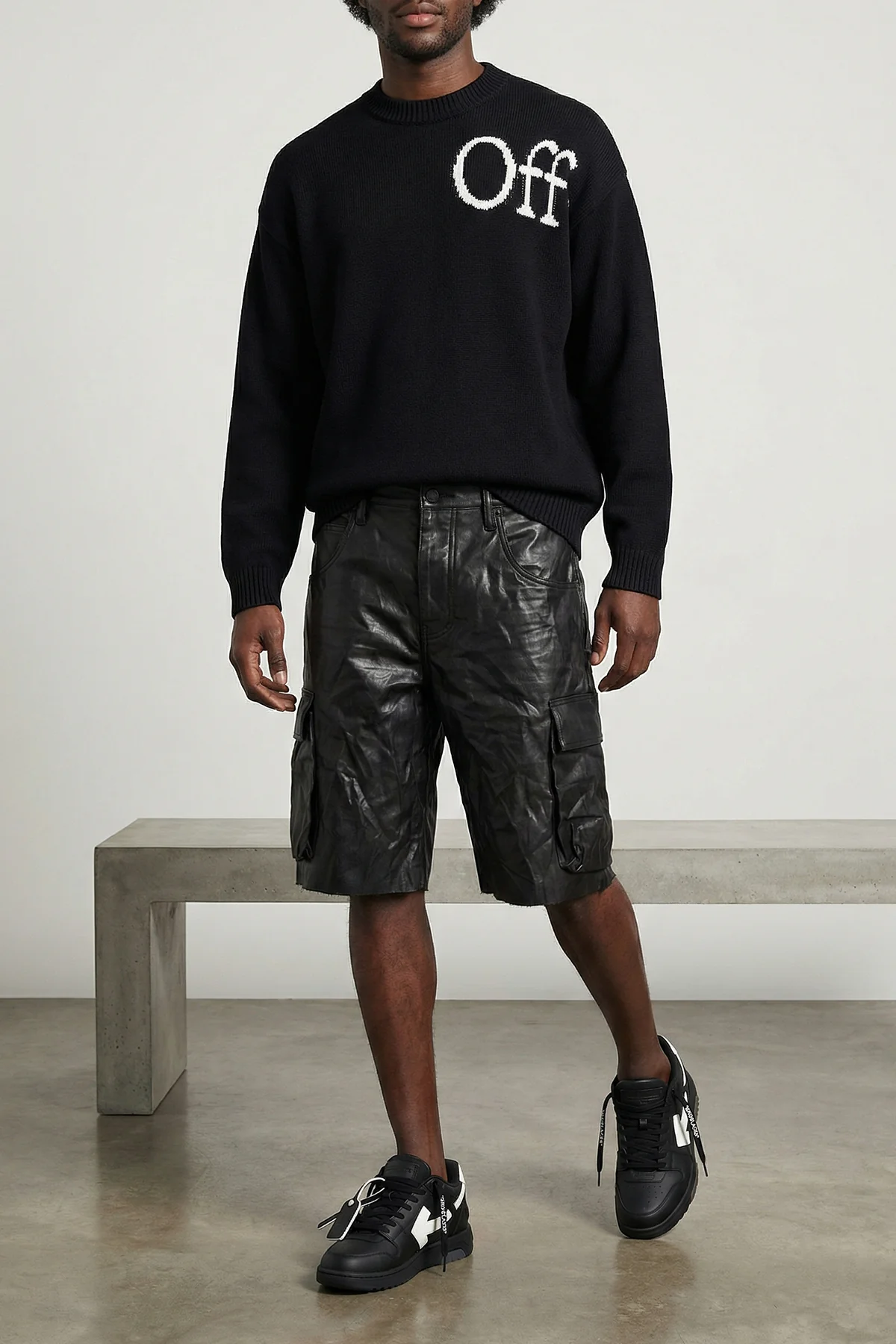 out of office leather sneakers