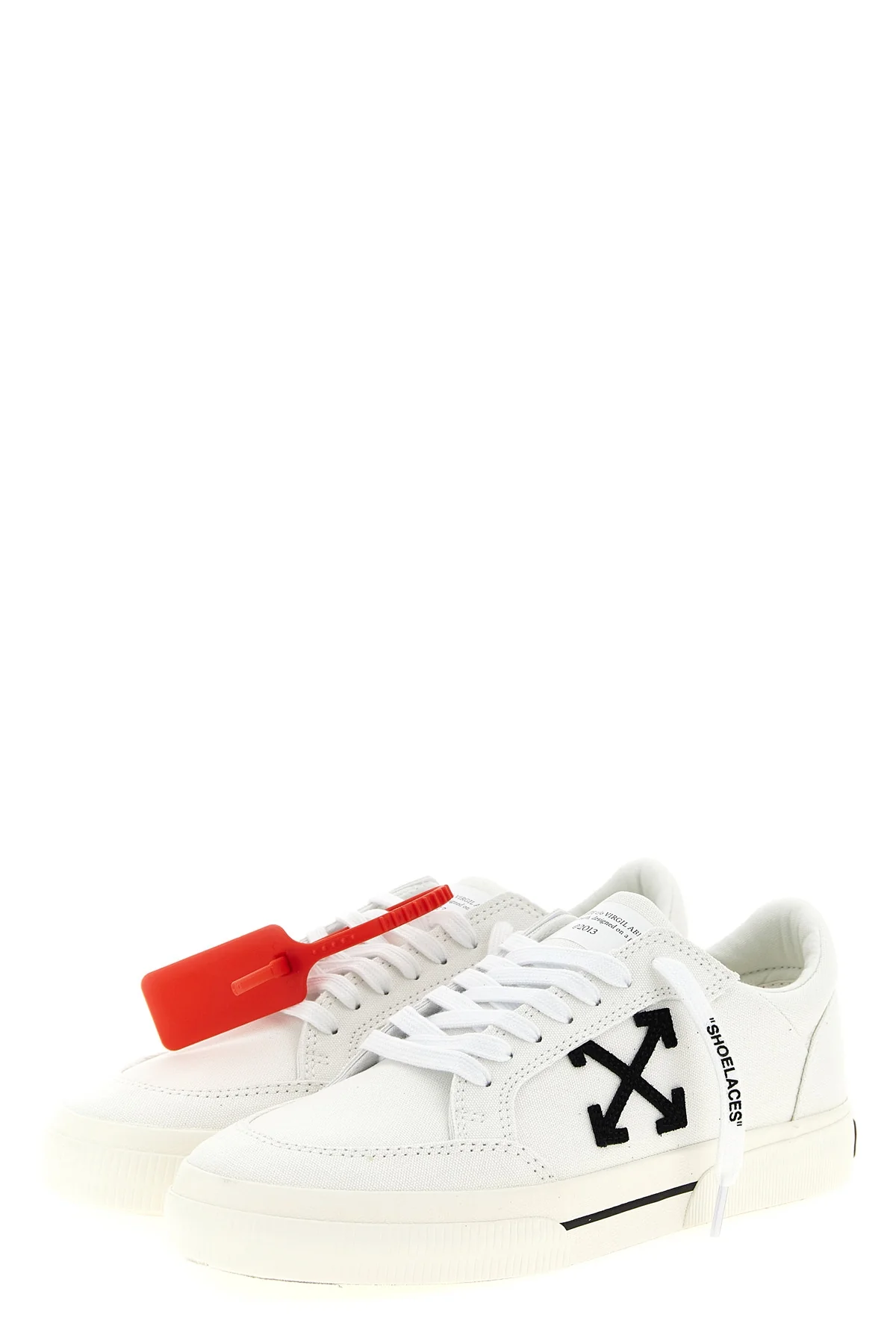 OFF-WHITE 40 vulcanized canvas sneakers