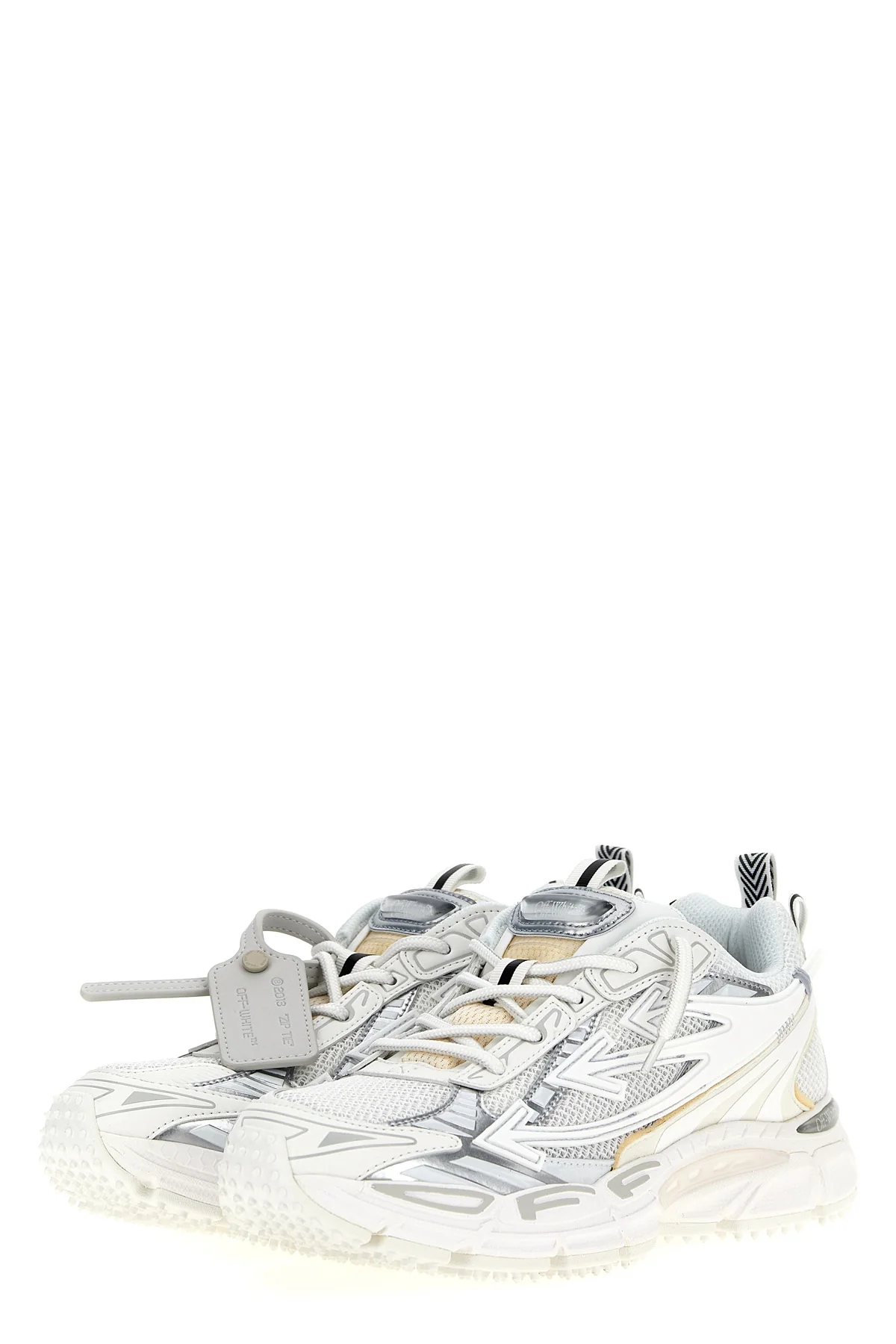 OFF-WHITE 39 ow be right back sneakers in technical fabric