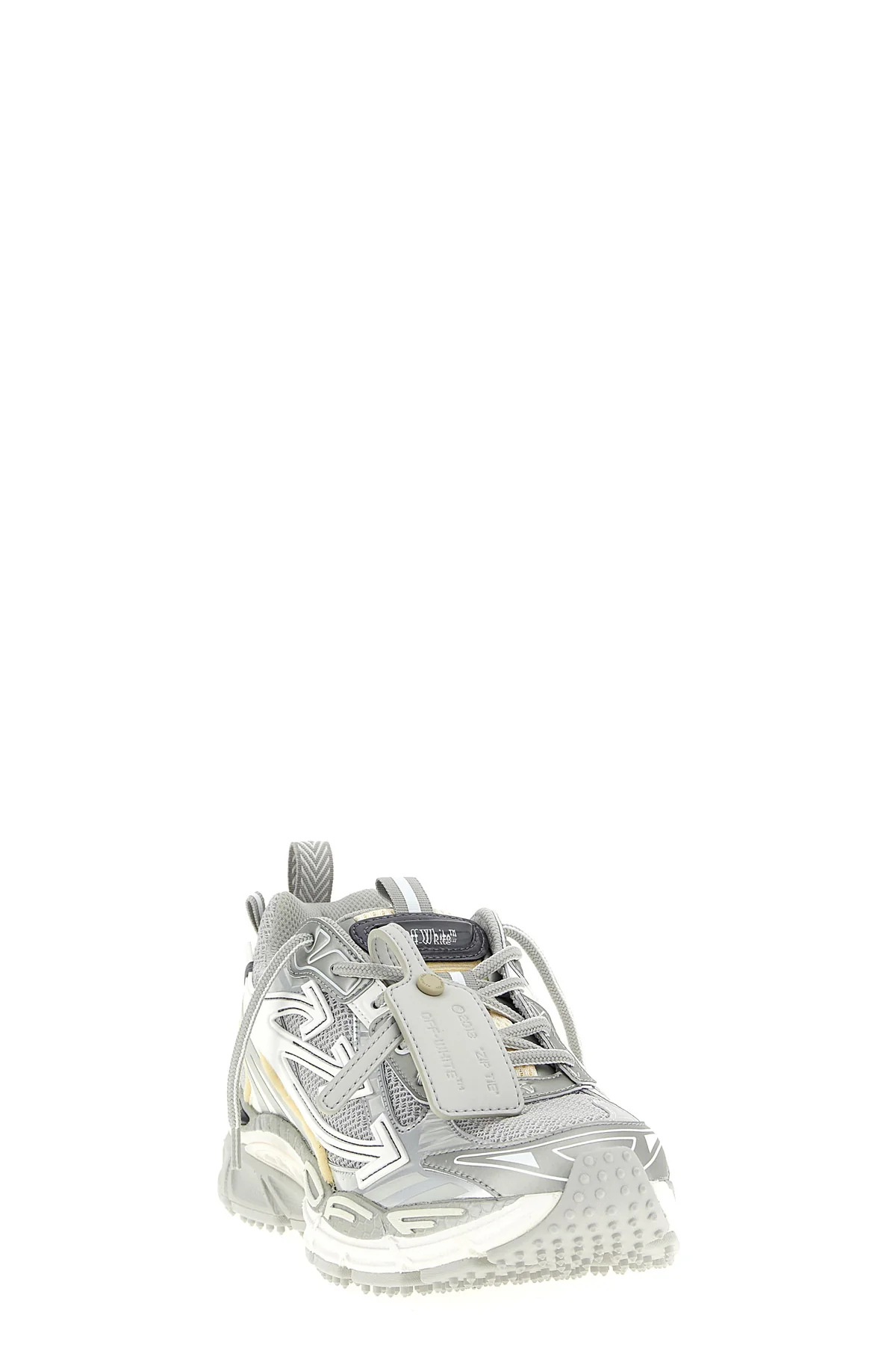 be right back mesh and leather-effect fabric sneakers