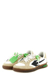 end of play nylon and hairy suede sneakers