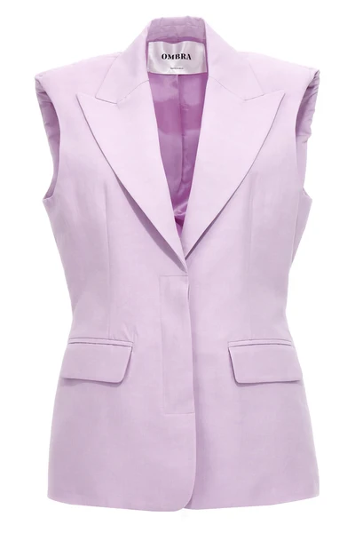 n°4 single breast cotton and linen blend blazer jacket