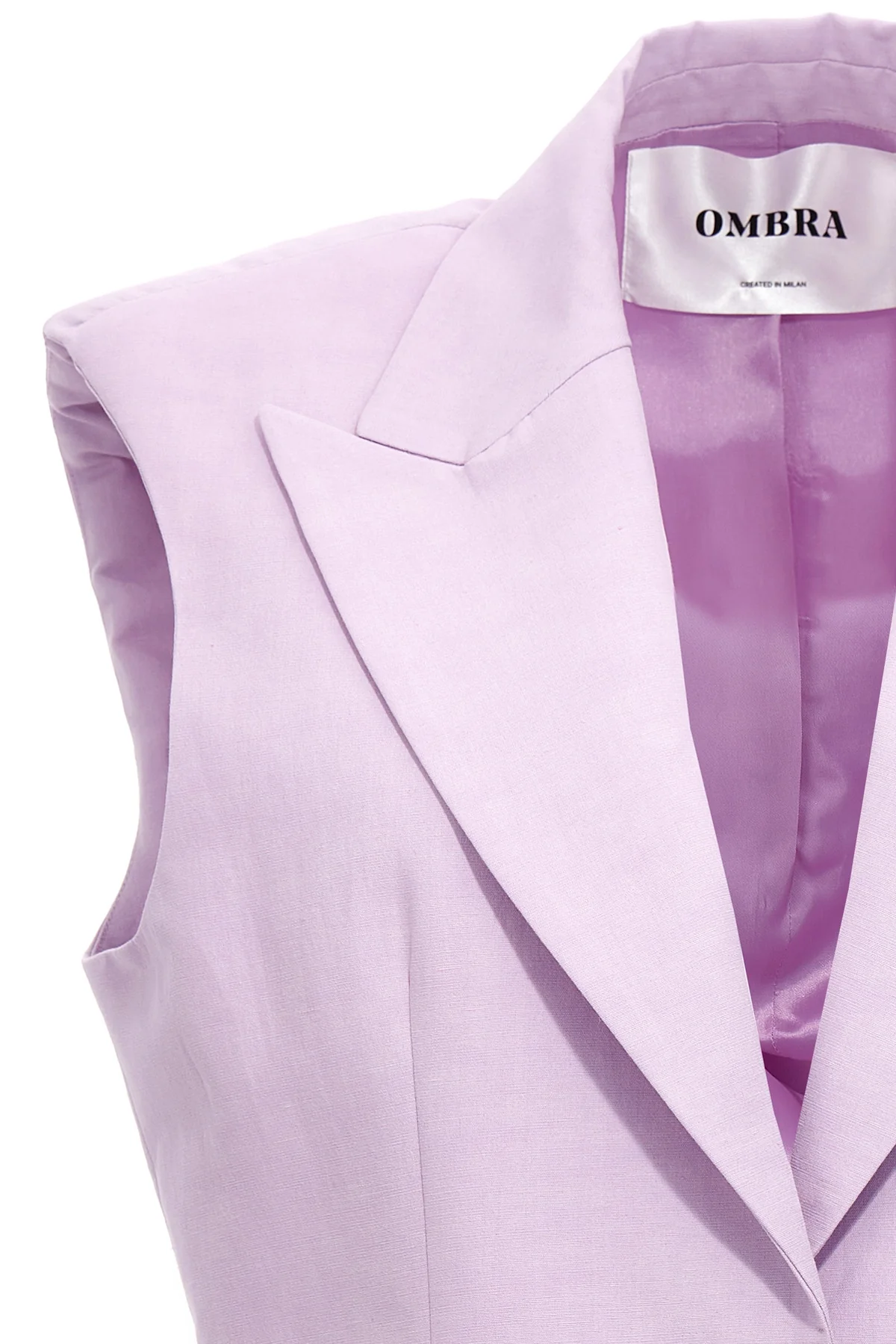 n°4 single breast cotton and linen blend blazer jacket