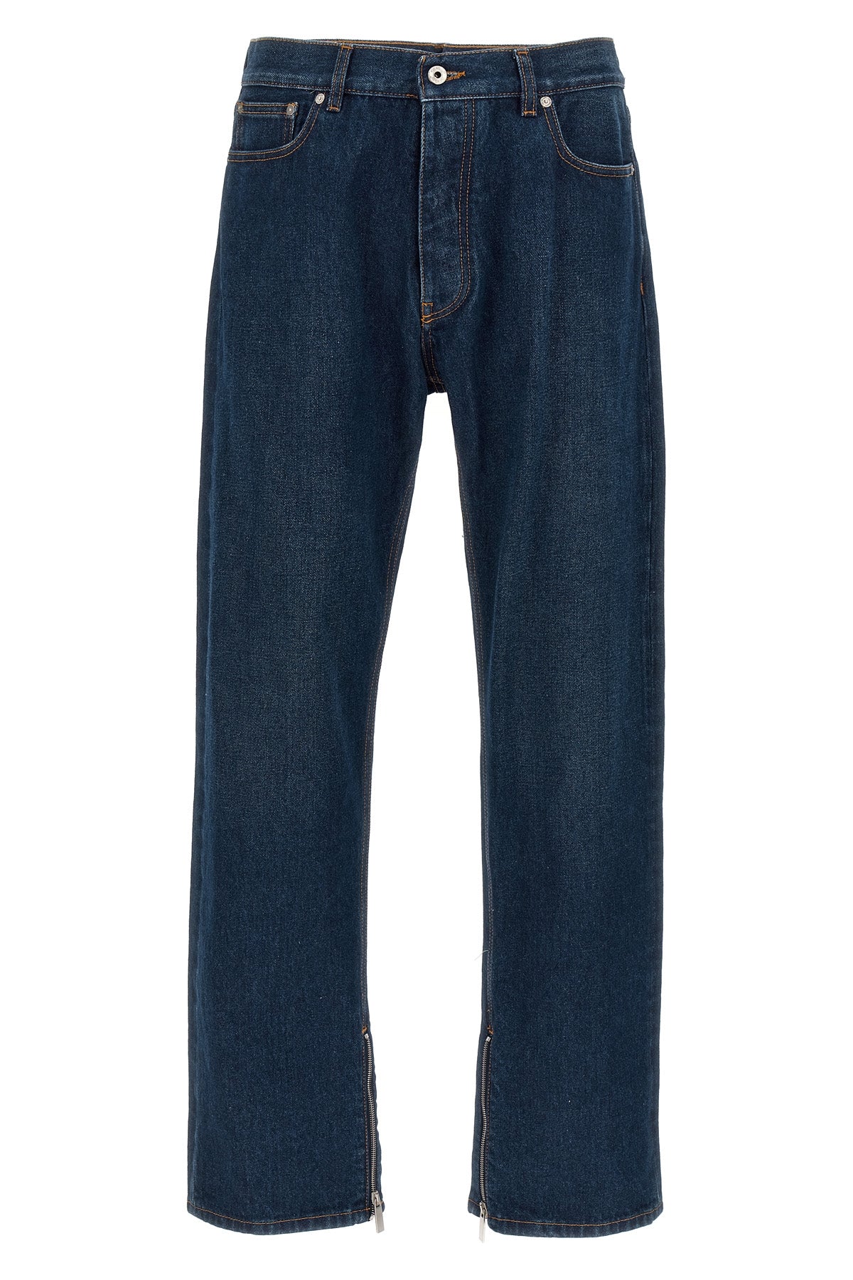 OFF-WHITE 31 arr zip skate cotton denim jeans