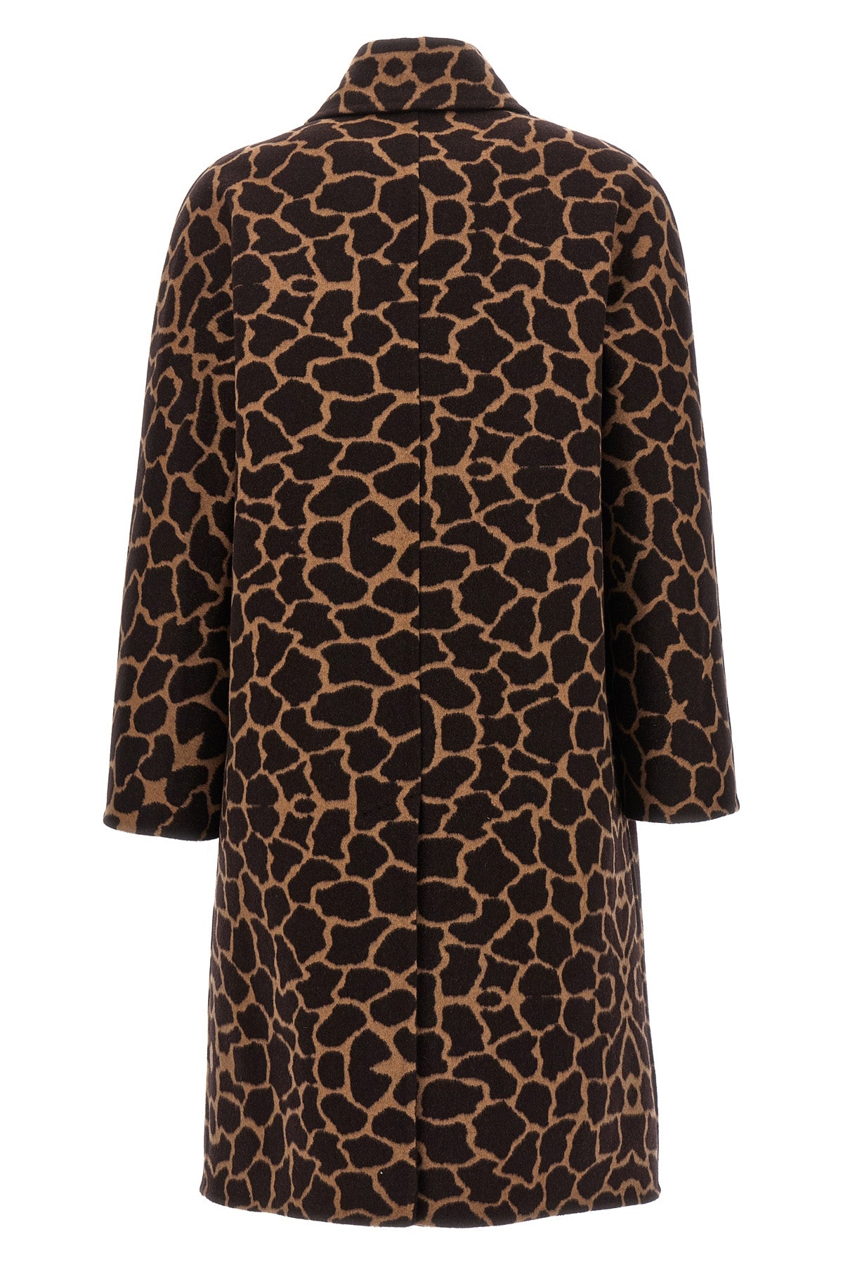 MAX MARA 40 ortica crombie coat in double wool fabric