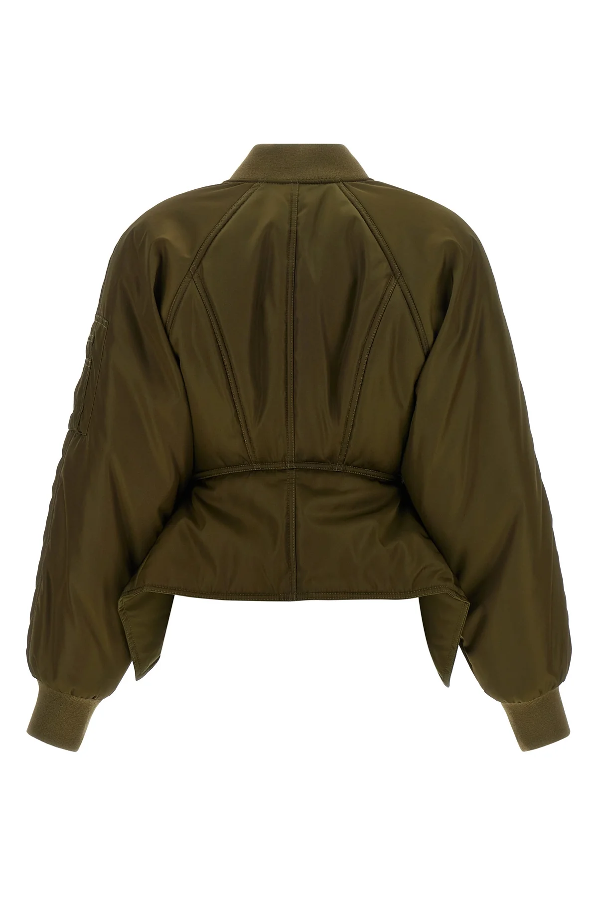 the balmain bomber jacket reinterprets the codes of outerwear through a purely s