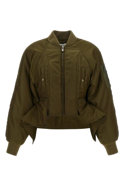 the balmain bomber jacket reinterprets the codes of outerwear through a purely s