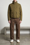 short rain parka in lightweight technical cotton water-repellent fan®