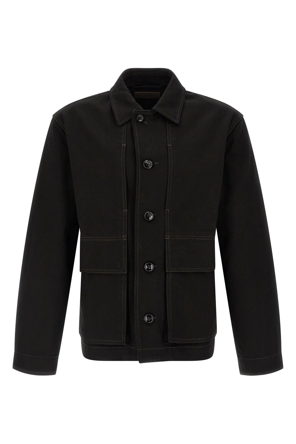 LEMAIRE XL boxy jacket in heavy cotton denim