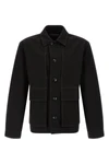 boxy jacket in heavy cotton denim