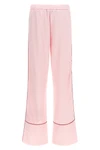 all jacquard satin pajama over logo jacquard satin trousers