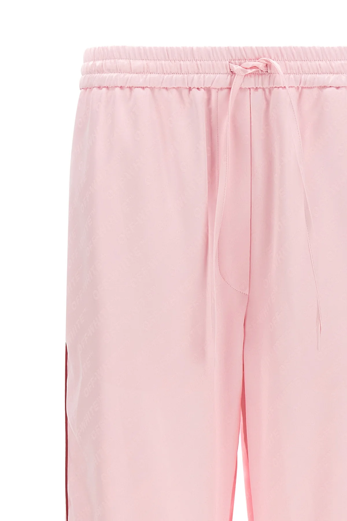 all jacquard satin pajama over logo jacquard satin trousers