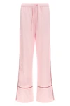 all jacquard satin pajama over logo jacquard satin trousers