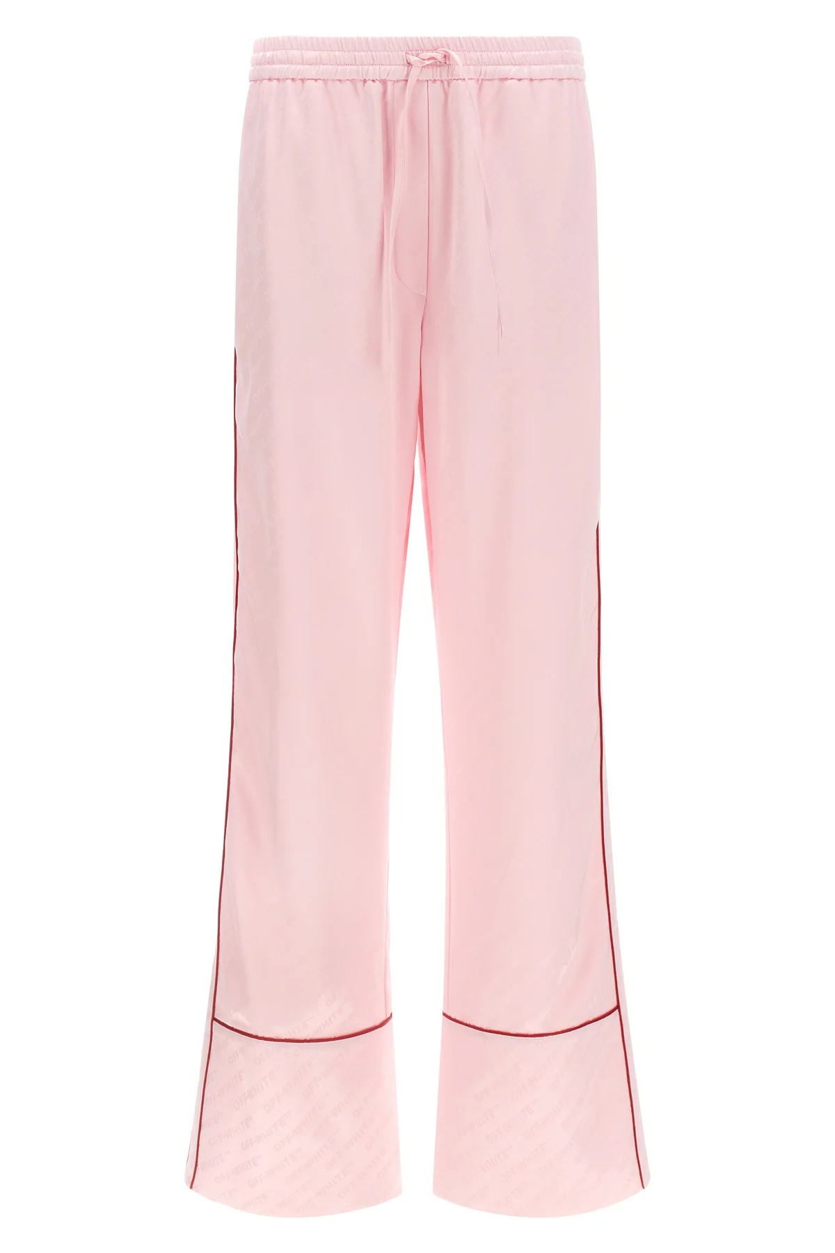all jacquard satin pajama over logo jacquard satin trousers