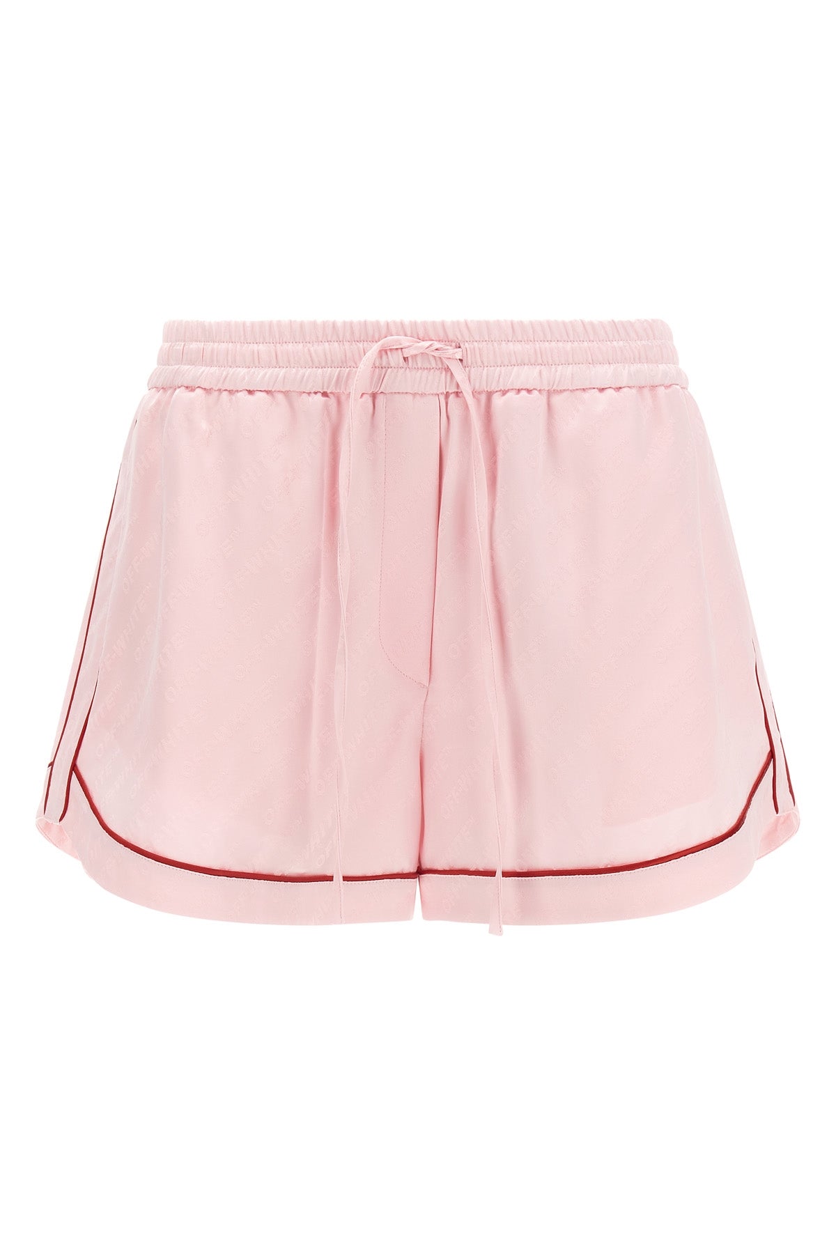 OFF-WHITE 38 jacquard satin pajama shorts in jacquard satin