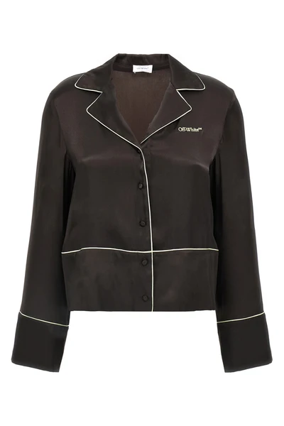 acetate and silk blend shirt