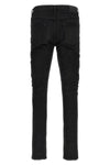 p001 black resin 3/d jeans in high-quality garment-dyed stretch denim