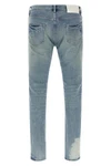 p001 repairs used-effect stone washed stretch cotton denim jeans