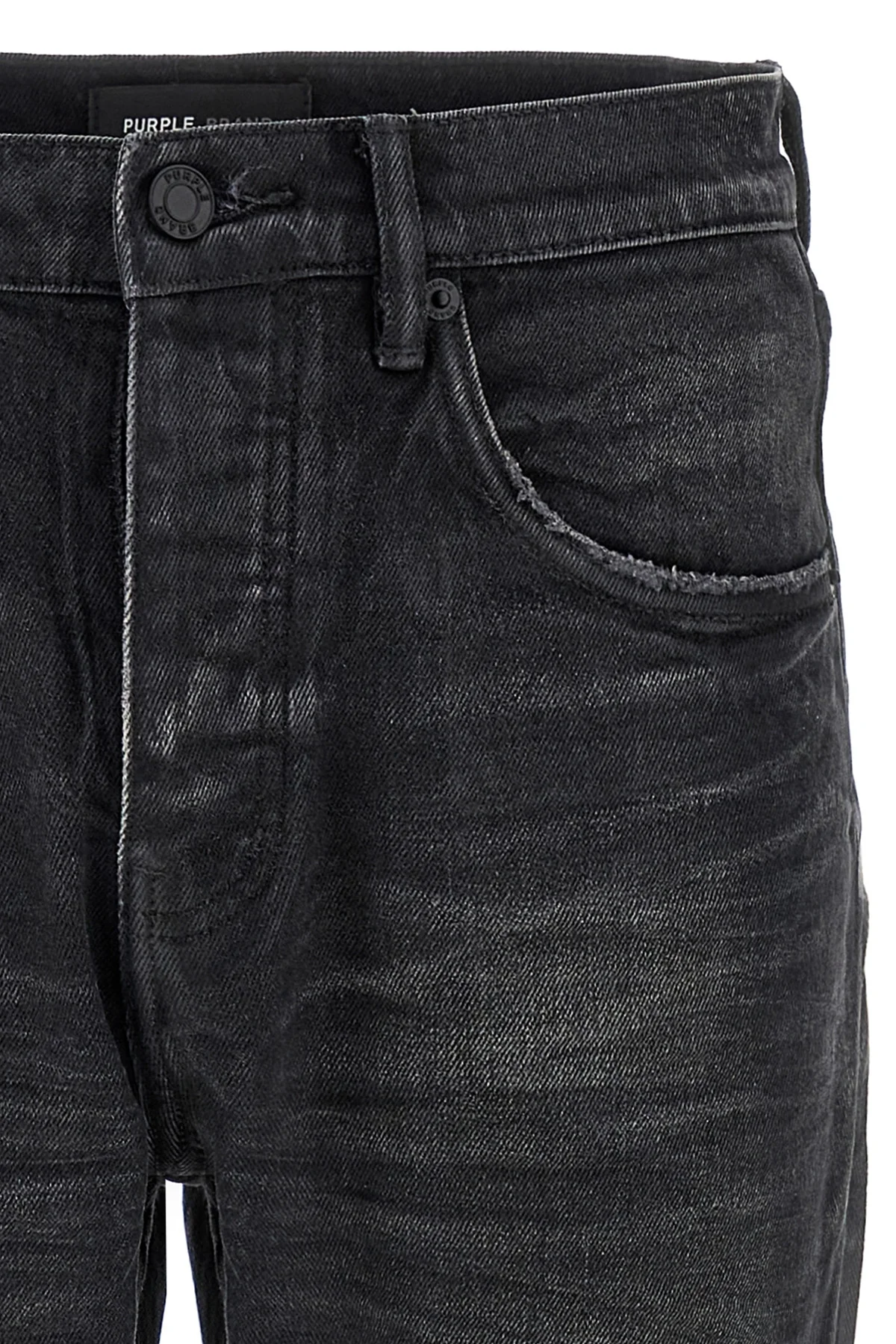 p005 double dip coated coated delavé cotton denim jeans