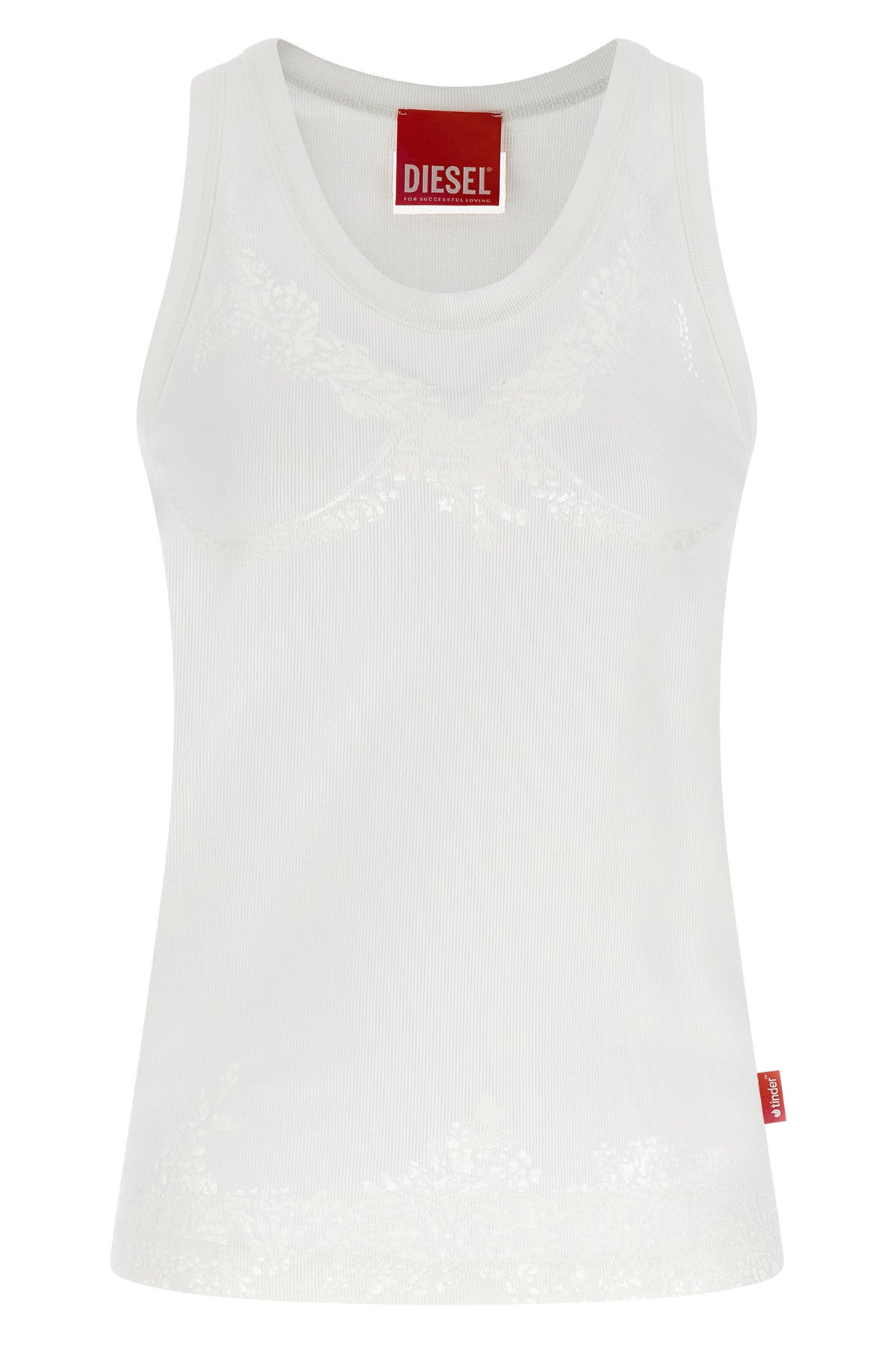 DIESEL M diesel x tinder pr-t-anki-lace-r tank top - for successful loving ribbed str