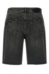 p059 kamari bermuda shorts in used-effect garment-dyed cotton denim