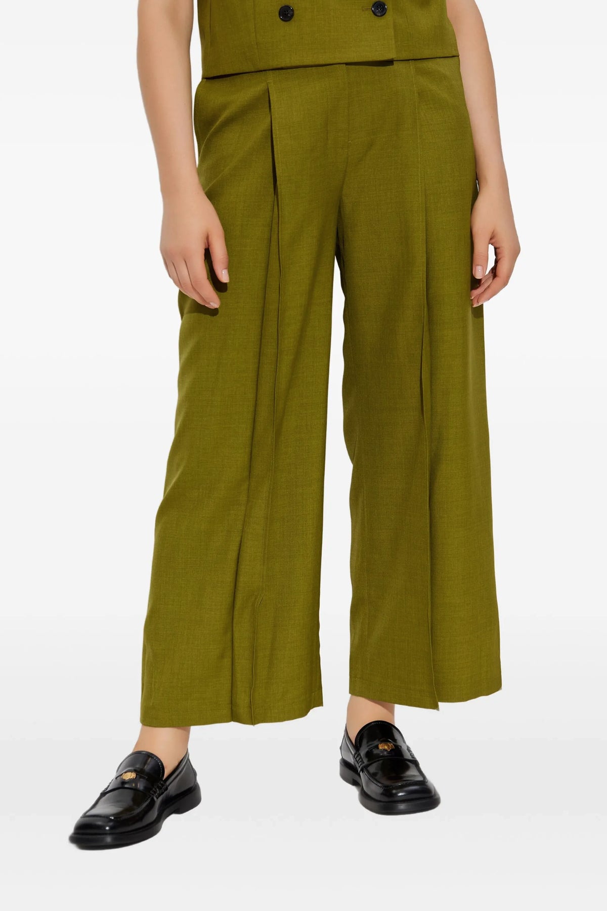 THEORY 0 deep pleat city twill pants