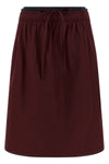 midi skirt in poplin
