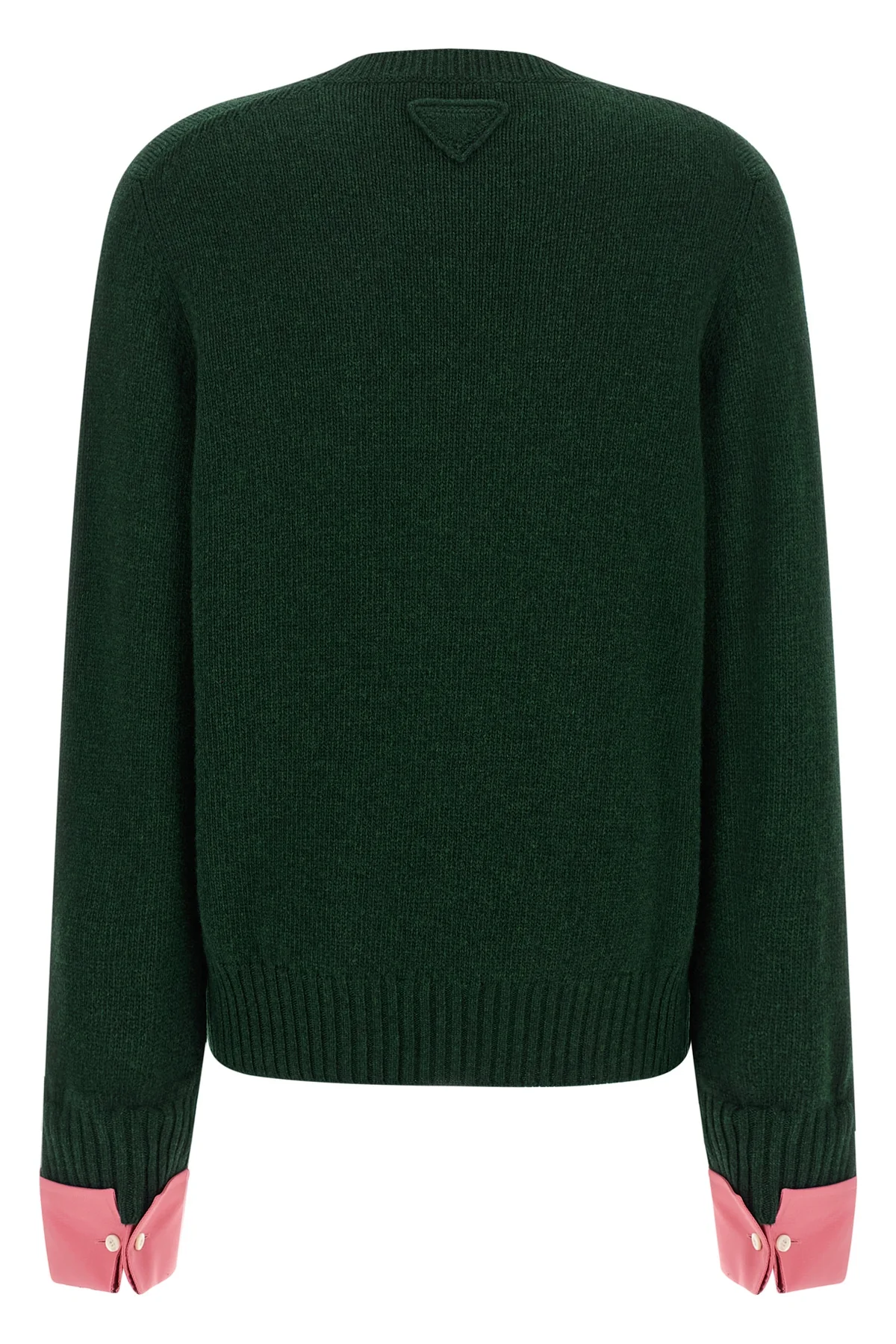 PRADA 40 the prada crew neck sweater redefines the codes of classic knitwear through a co