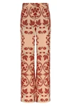 elena all-over braque geometry print silk twill pants