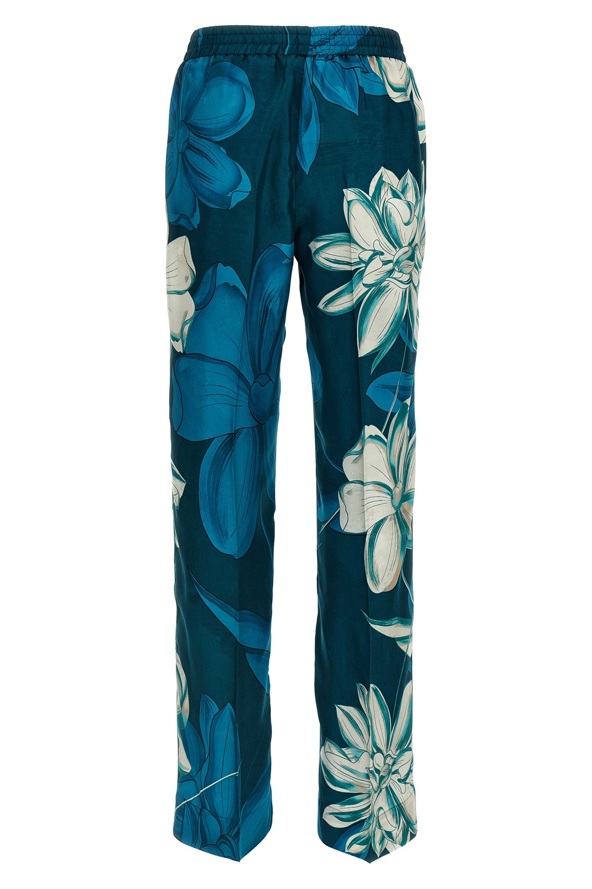F.R.S. - FOR RESTLESS SLEEPERS XL doride floral print silk twill trousers
