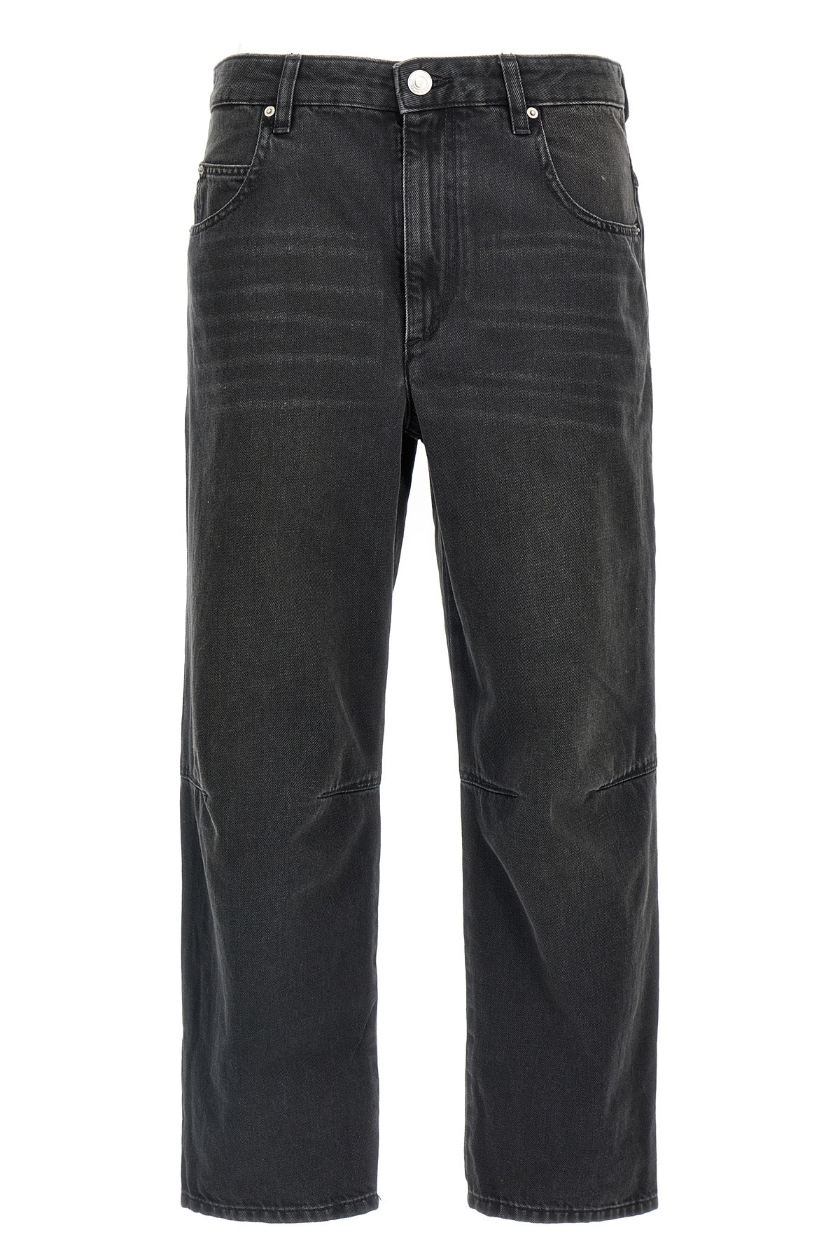 MARANT ETOILE 34 janet used-effect cotton denim jeans