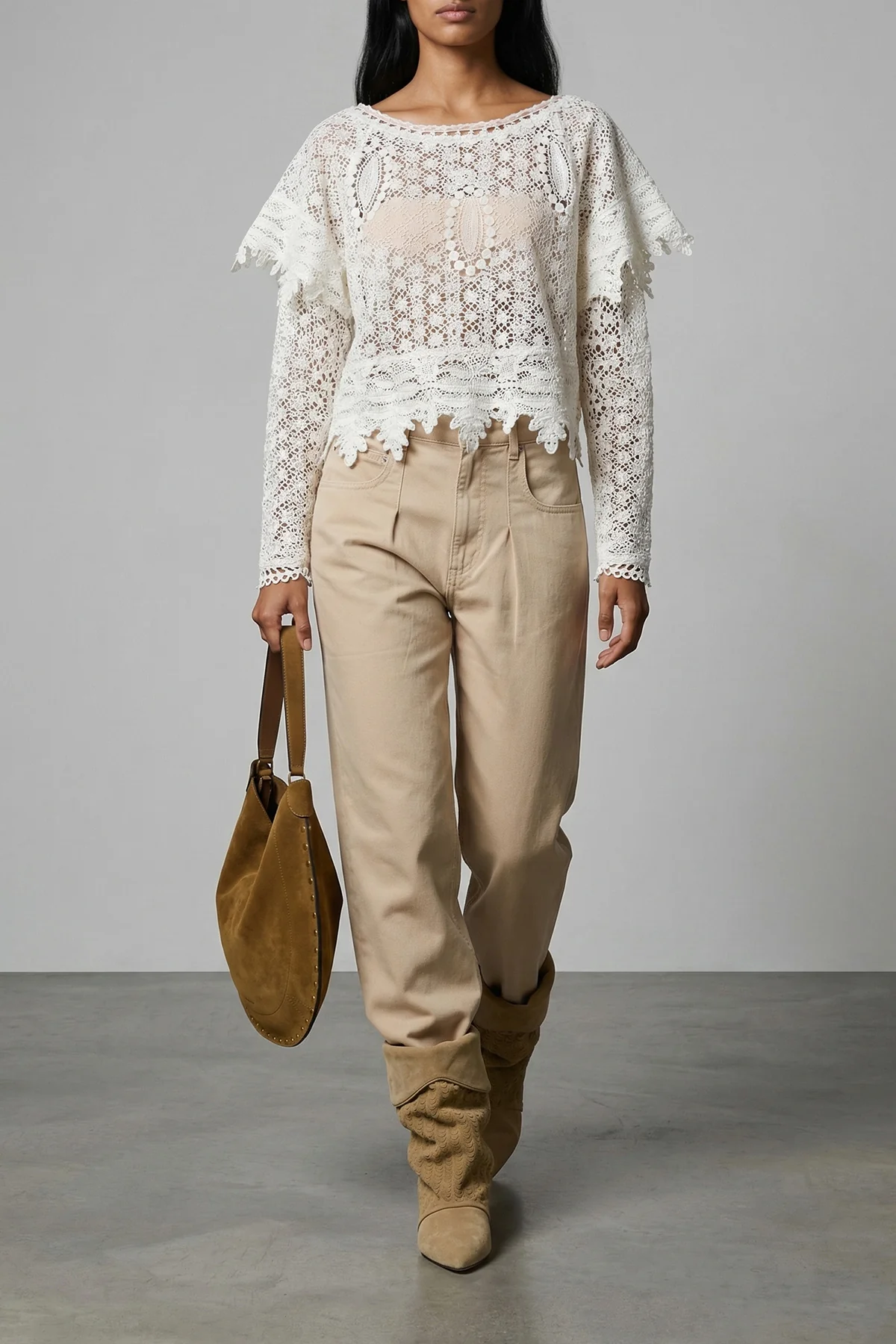 rodayna jeans in garment-dyed cotton denim