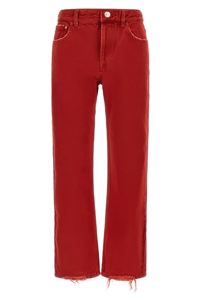 isabel marant daya cropped jeans redefine structured denim through a straight