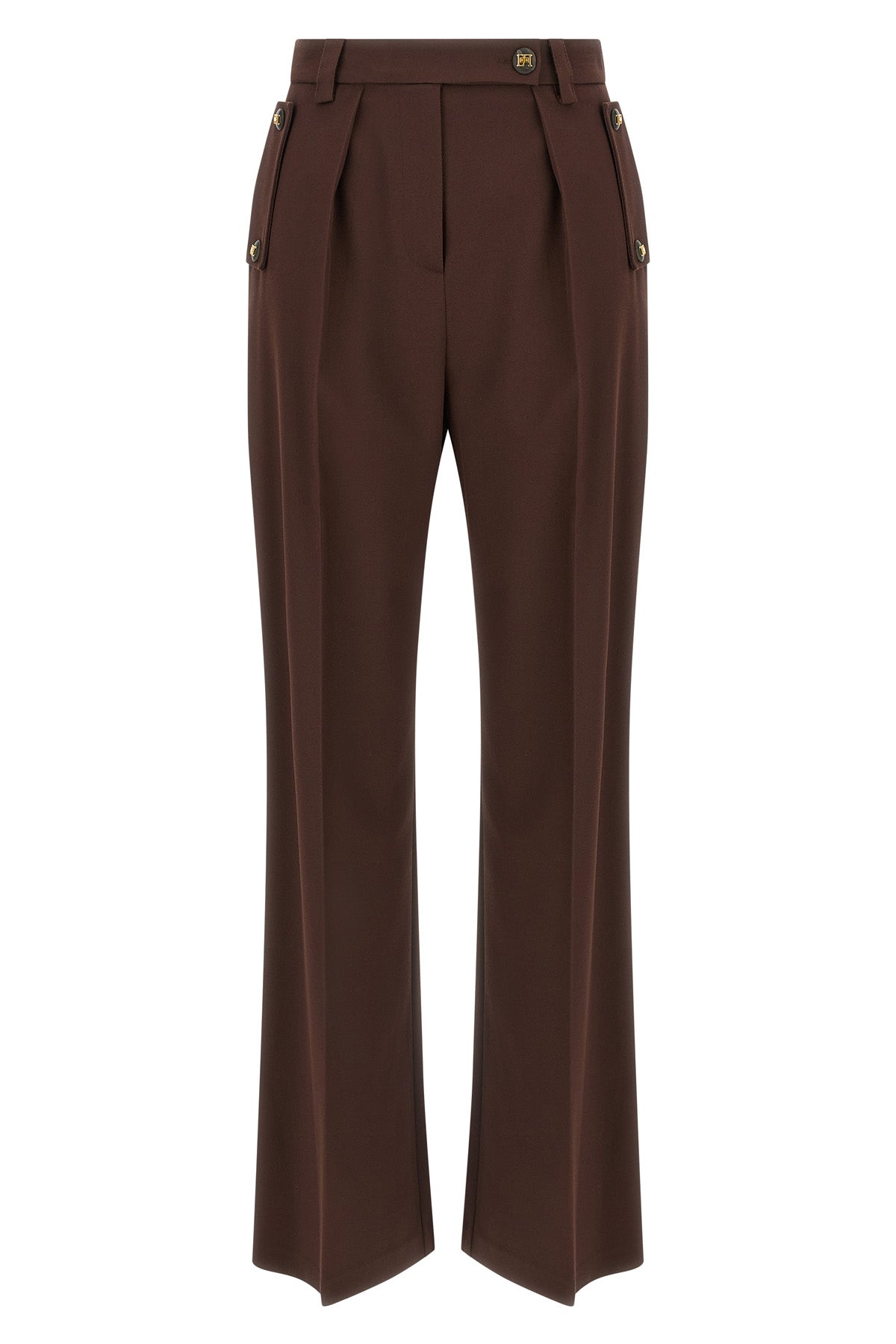 ELISABETTA FRANCHI 40 viscose blend trousers
