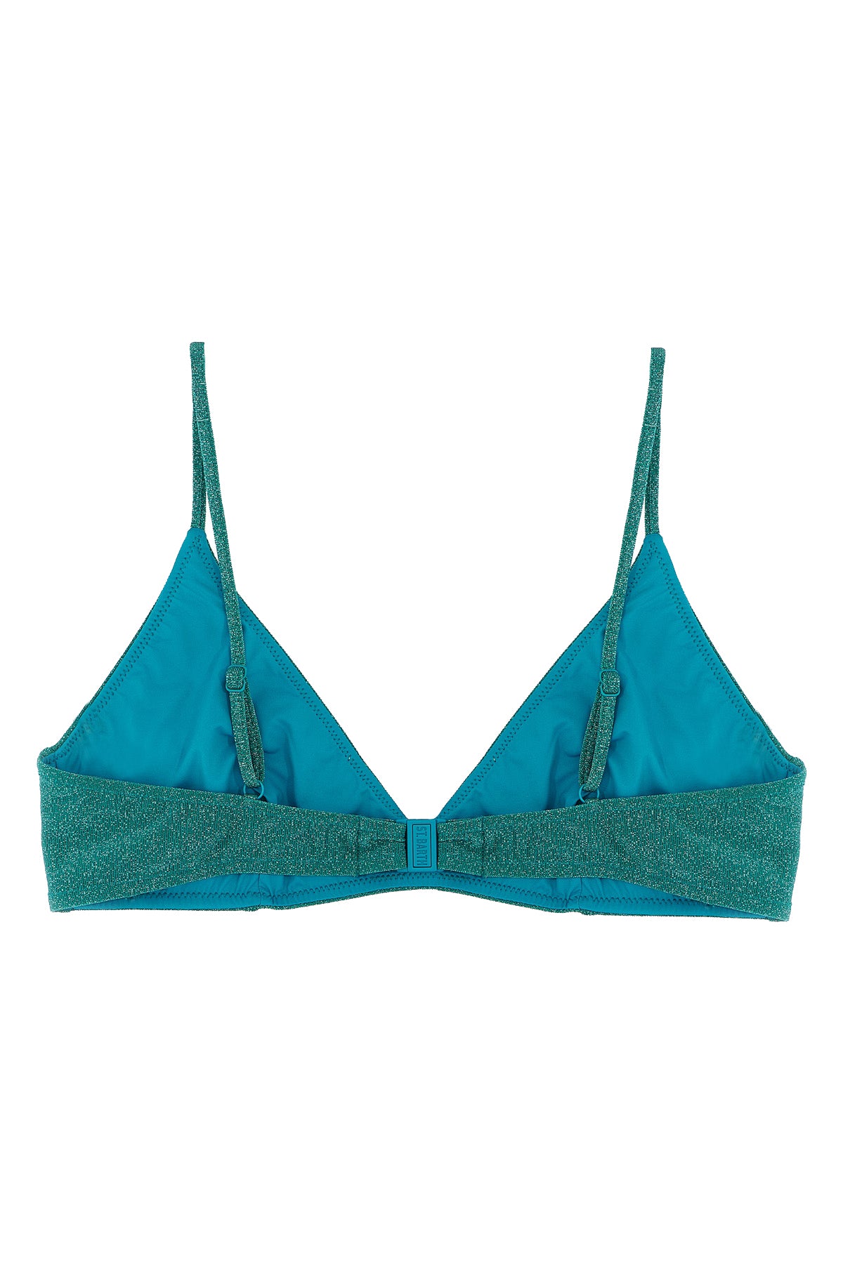 MC2 SAINT BARTH L paloma bikini top in stretch lurex fabric