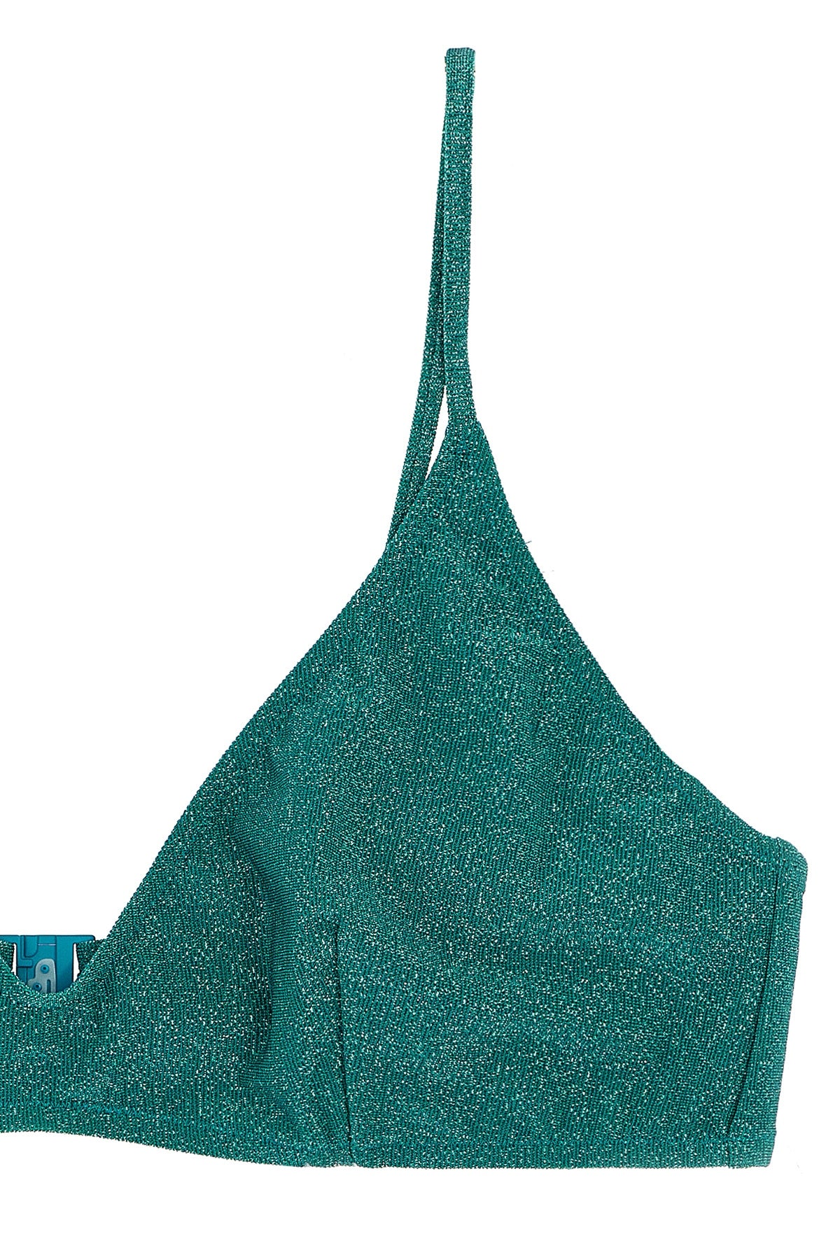 paloma bikini top in stretch lurex fabric
