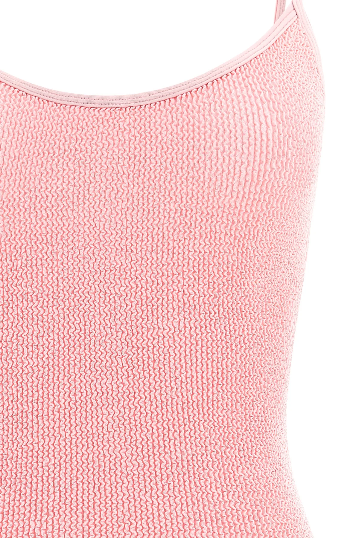 the hunza g pamela one-piece swimsuit exemplifies contemporary beachwear throu