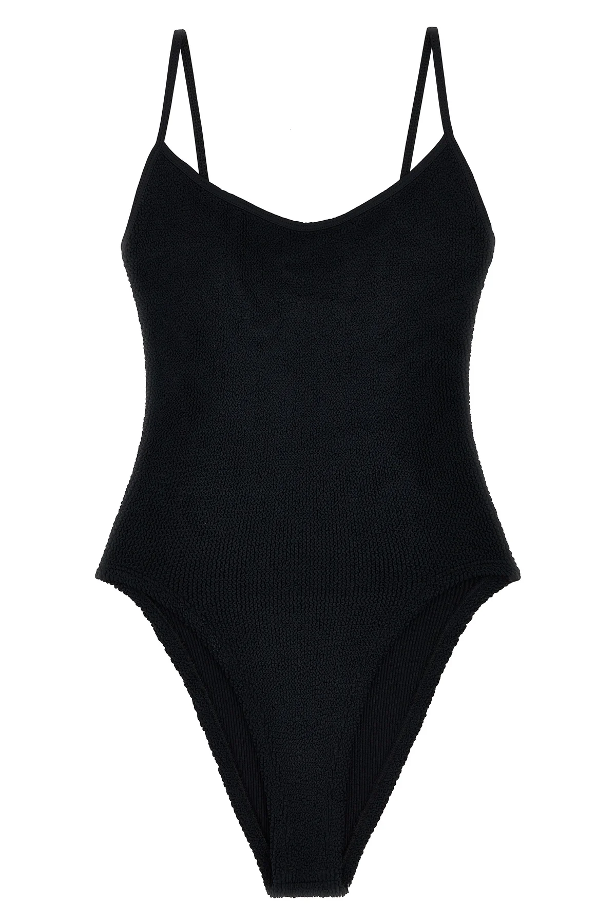 HUNZA G OS pamela swim one-piece swimsuit in the original crinkle(tm) fabric