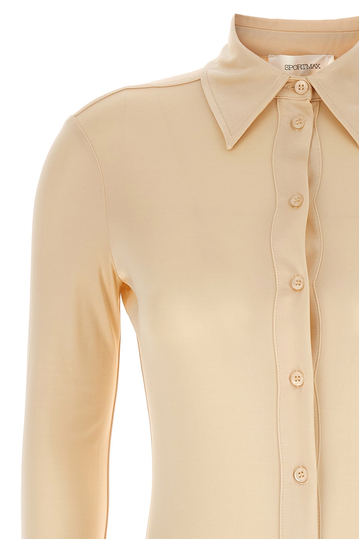 pera viscose shirt-style bodysuit