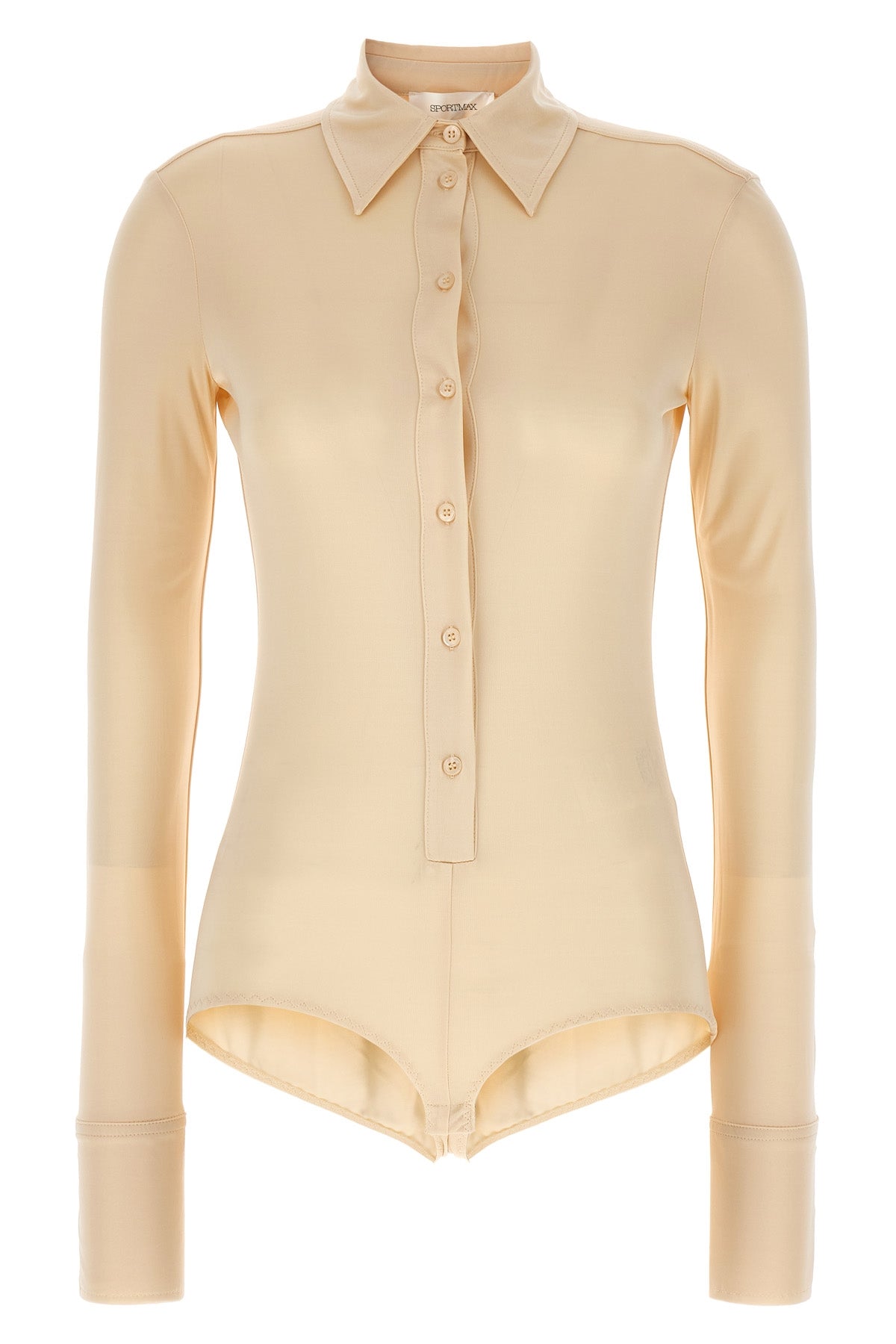 SPORTMAX XS pera viscose shirt-style bodysuit