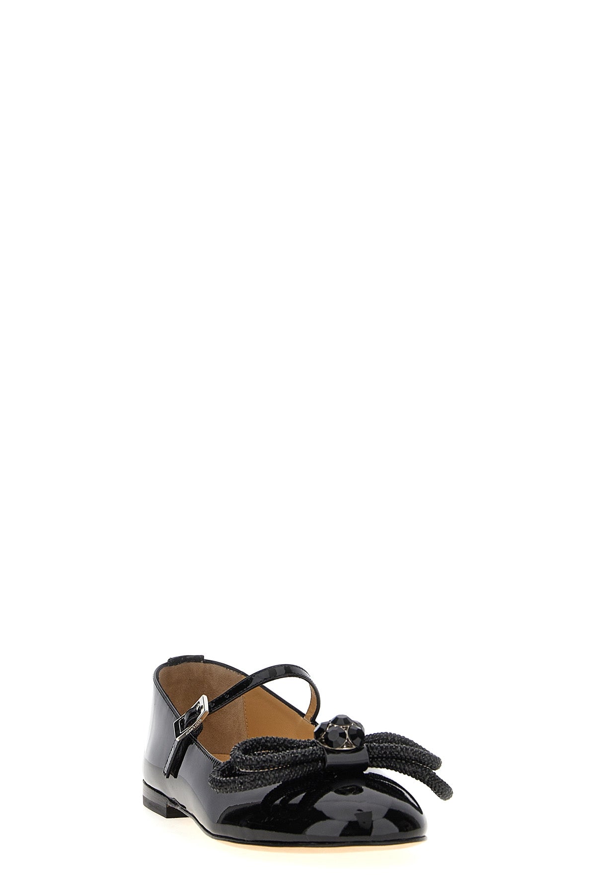MACH amp; MACH 37 patent leather double bow ballerina