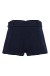bouclé wool blend skort