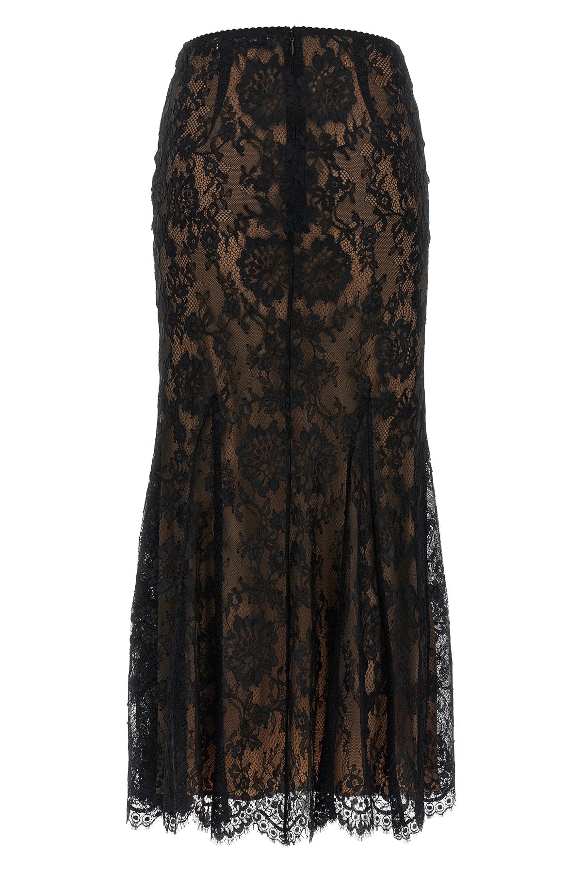 SELF PORTRAIT 6 black lace midi lace skirt