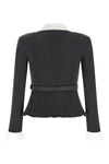 v-shaped cardigan flared at the waist