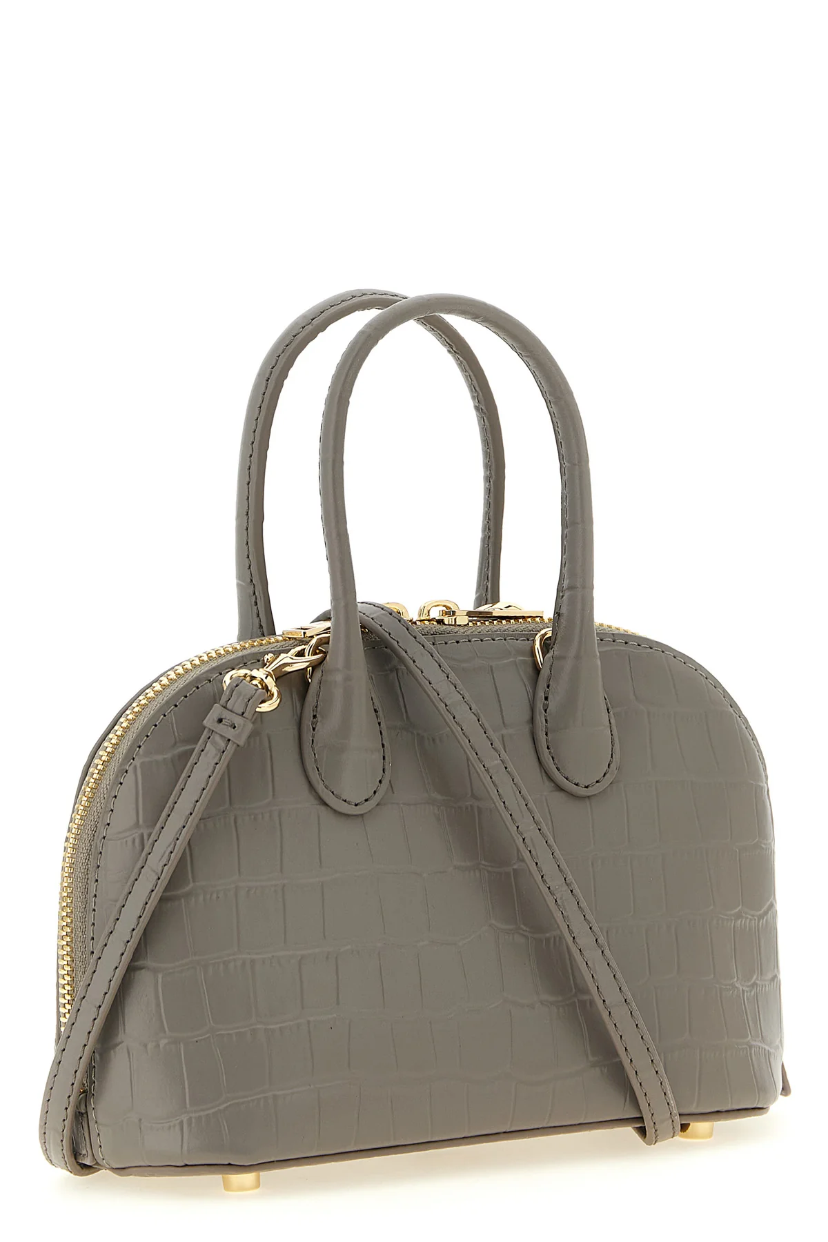 SELF PORTRAIT OS the self-portrait croc leather toast handbag features a structured silhouette ma